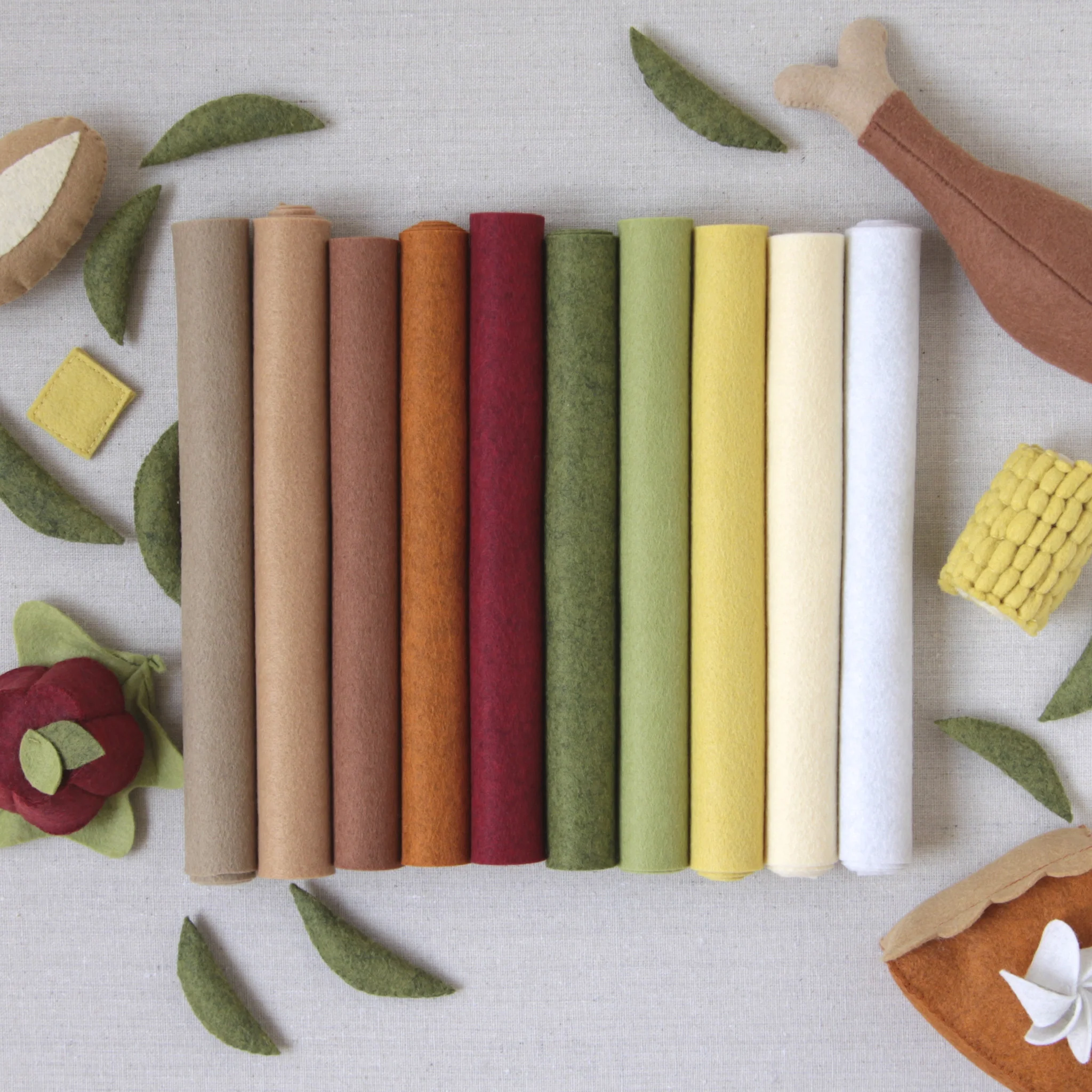 Brick Wool Blend Felt - Image 5