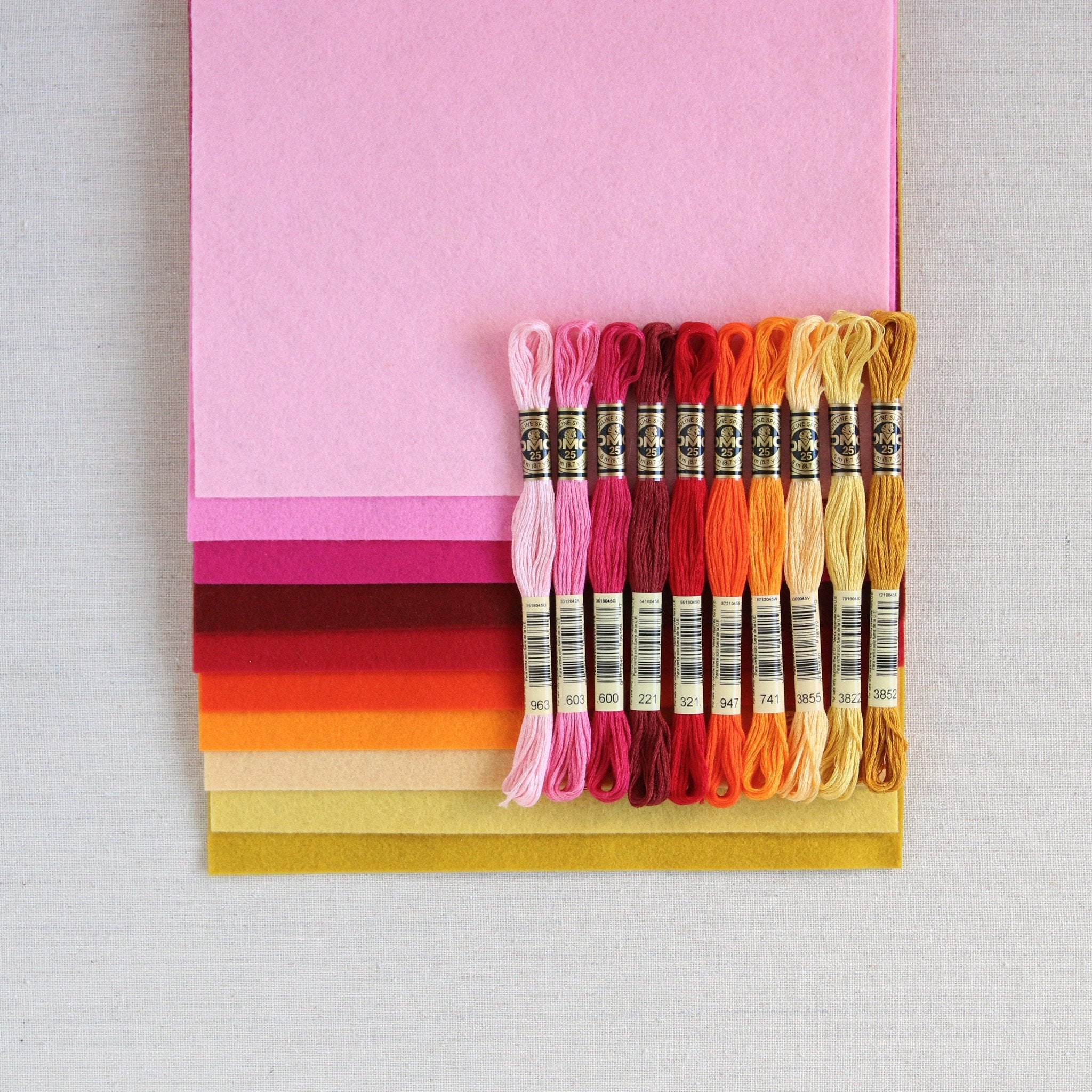 Magenta Wool Blend Felt - Image 4