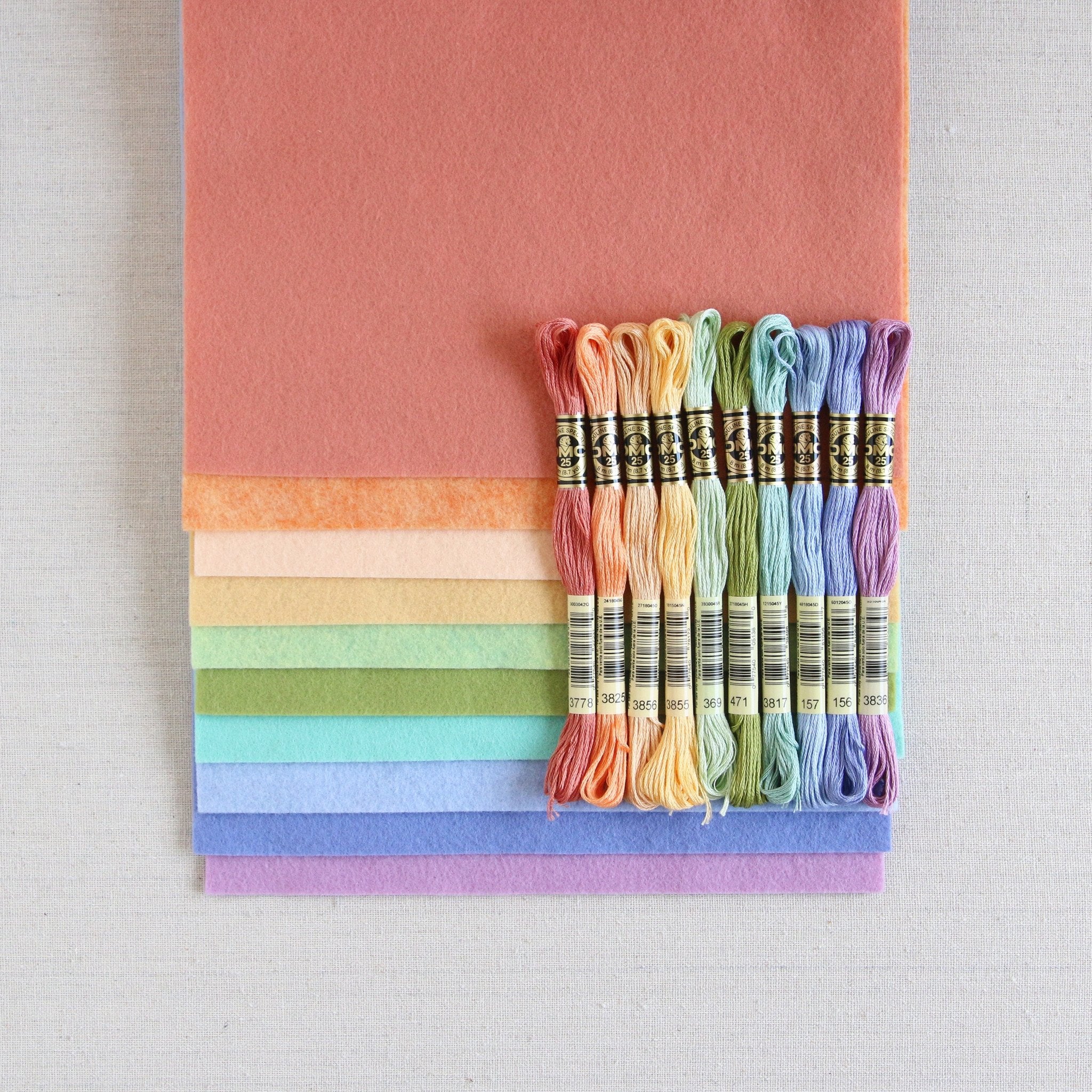 Peach Wool Blend Felt - Image 5